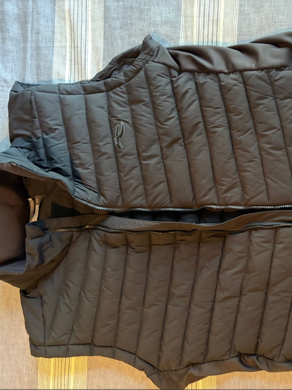 KJUS Golf Puffer Vest Black Mens